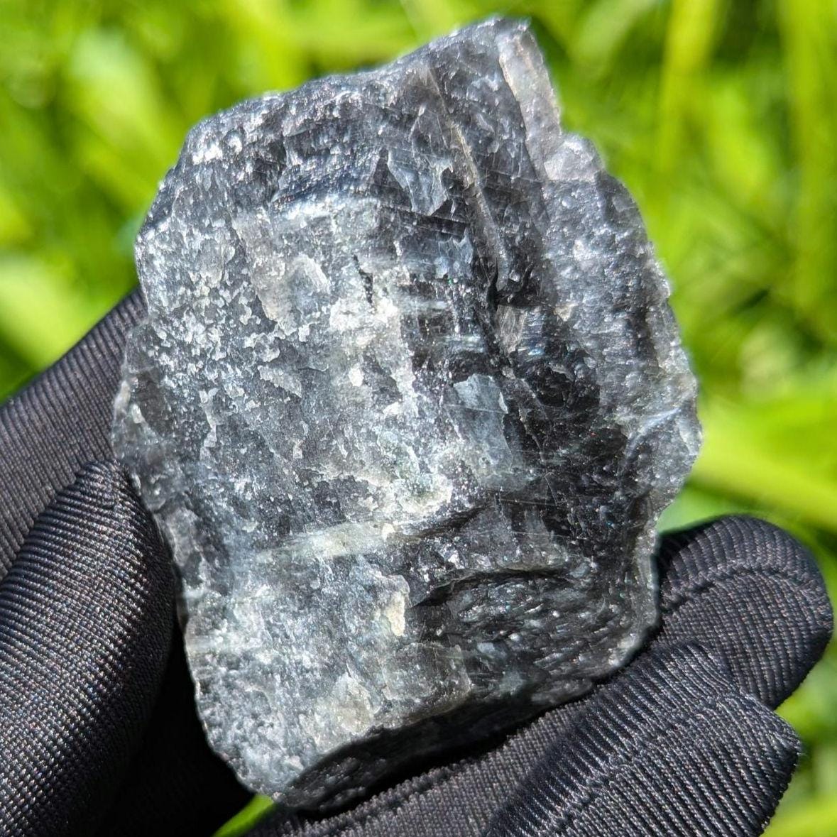 69g Blue Flash Canadian Labradorite - Tabor Island, Nain, Labrador, Canada - Rough Specimen - The Original Labradorite