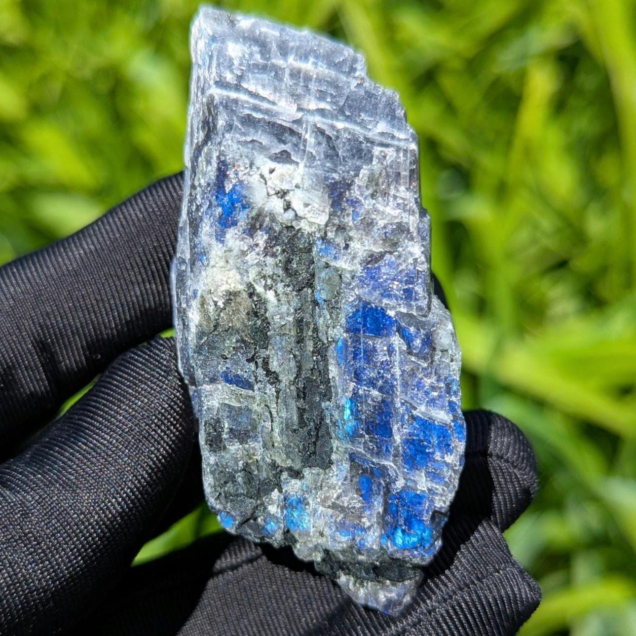 84g Blue Flash Canadian Labradorite - Tabor Island, Nain, Labrador, Canada - Rough Specimen - The Original Labradorite
