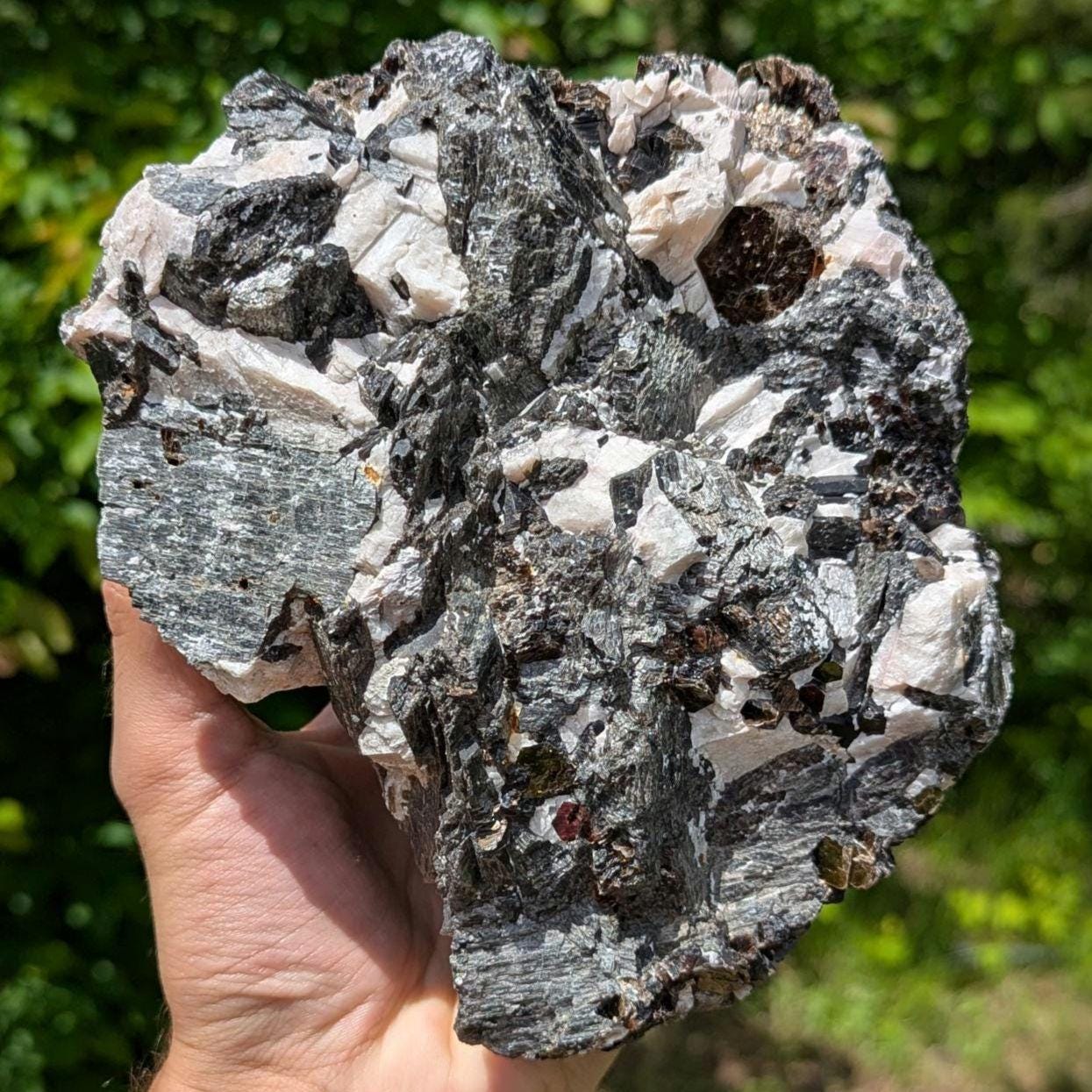 2.43kg Fluororichterite & Calcite - George Earle Farm, Wilberforce, Ontario - Rare Canadian Amphibole Mineral Specimen