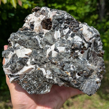 2.43kg Fluororichterite & Calcite - George Earle Farm, Wilberforce, Ontario - Rare Canadian Amphibole Mineral Specimen