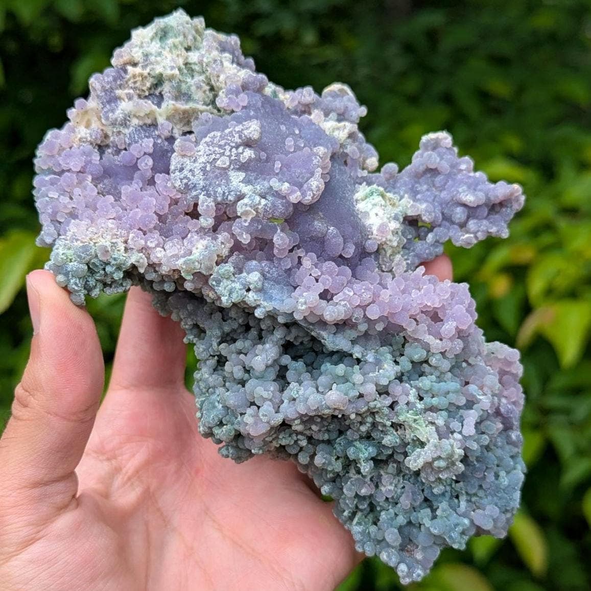 483g Grape Agate - Sulawesi, Indonesia - Botryoidal Purple Green Chalcedony Mineral Specimen