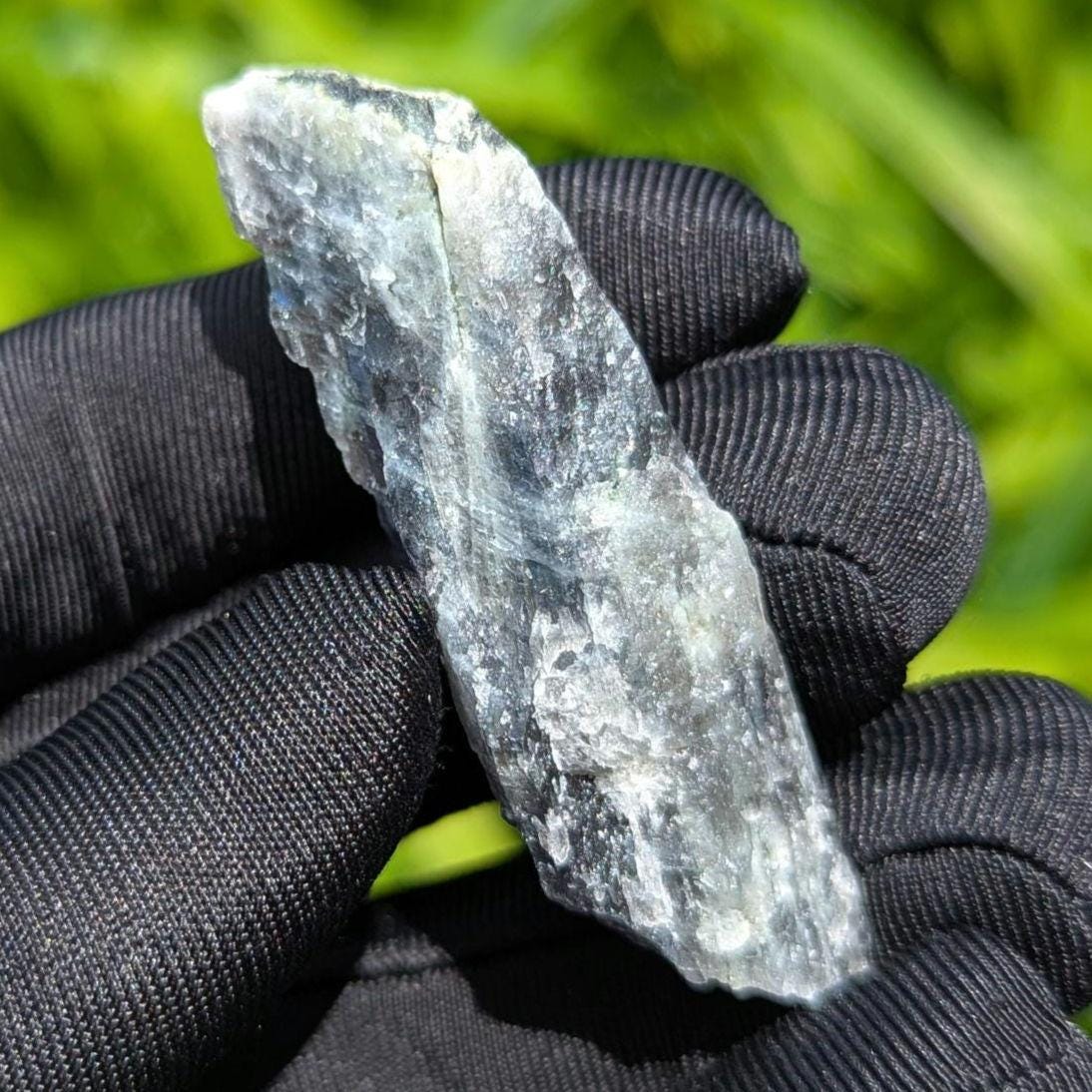 16g Blue Flash Canadian Labradorite - Tabor Island, Nain, Labrador, Canada - One Side Cut Rough Specimen - The Original Labradorite