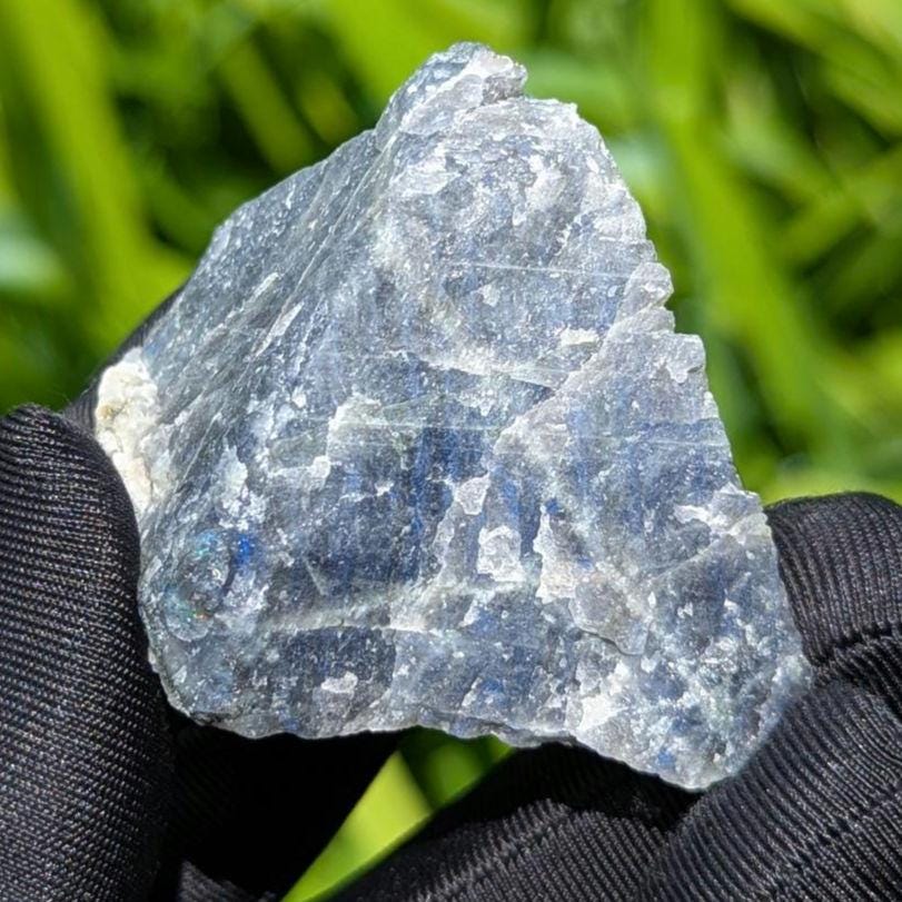 44g Blue Flash Canadian Labradorite Slab - Tabor Island, Nain, Labrador, Canada - Rough Labradorite Slice - The Original Labradorite
