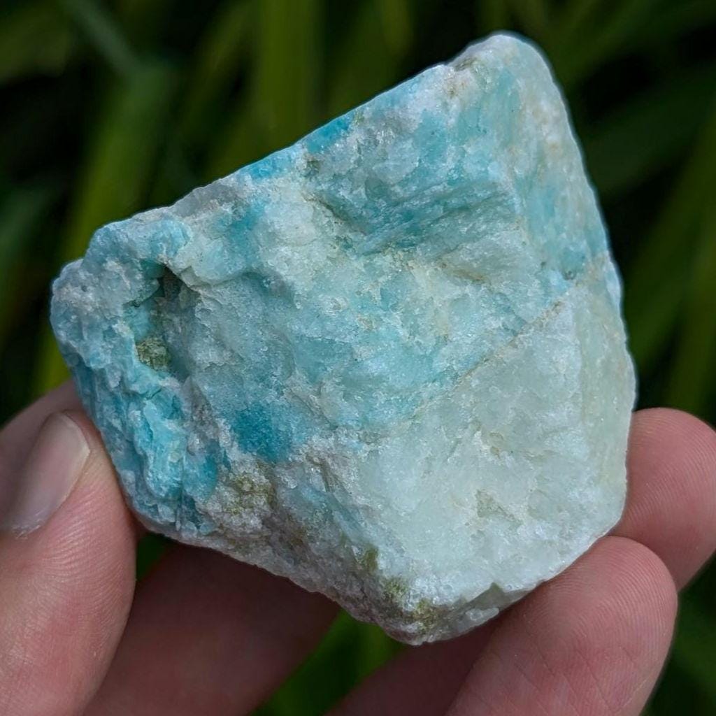 110g Amazonite with Muscovite - St-Ludger-de-Milot, Quebec, Canada - Natural Blue-Green Canadian Mineral Specimen