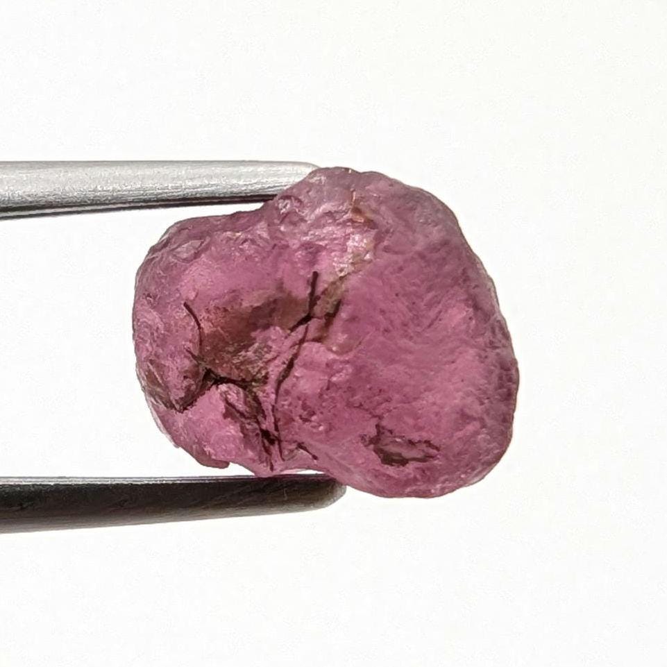 3.71ct Umbalite Garnet - Umba River Valley, Tanzania - Rare Natural Rhodolite Rough for Faceting