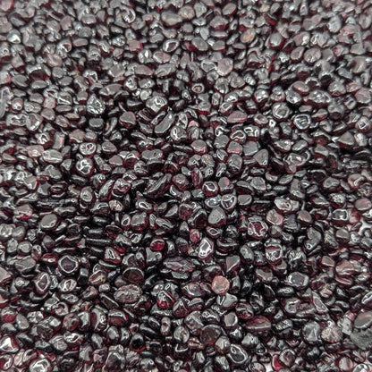 Garnet Gravel Lot - 5 to 10mm Tumbled Chips - India - Natural Red Almandine Garnet - Polished Loose Gemstones