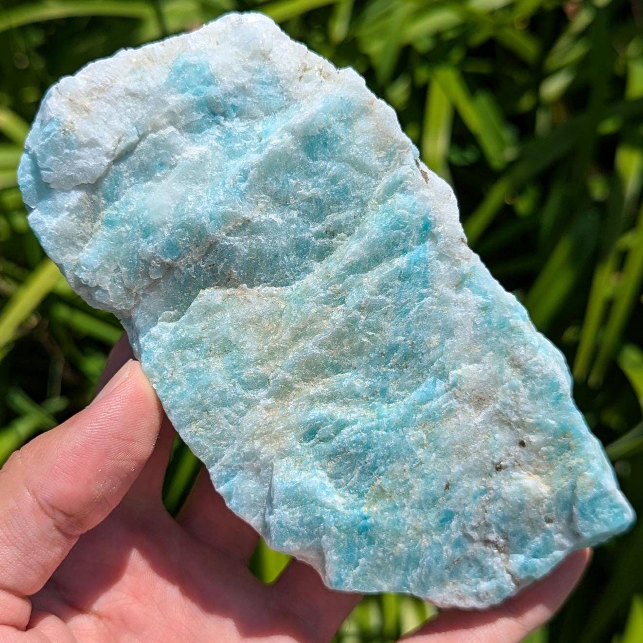 457g Amazonite - St-Ludger-de-Milot, Quebec, Canada - Natural Blue-Green Canadian Mineral Specimen