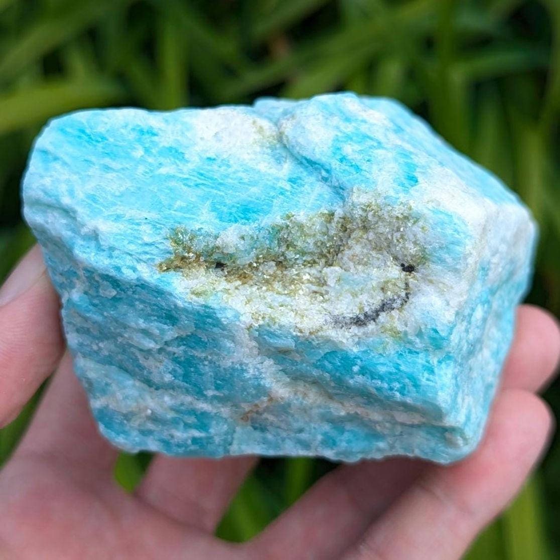 558g Amazonite with Muscovite - St-Ludger-de-Milot, Quebec, Canada - Natural Canadian Feldspar Specimen