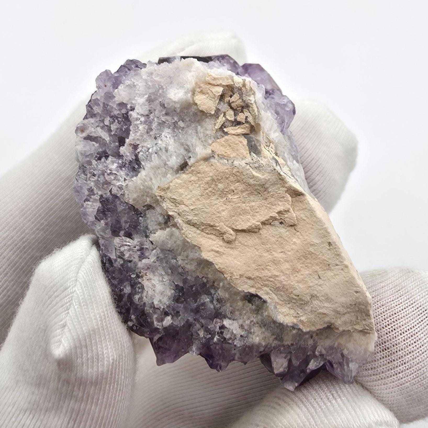 40g Thunder Bay Amethyst - Natural Hematite Coated Amethyst Mineral Specimen - Blue Points Mine, Pearl, Ontario, Canada