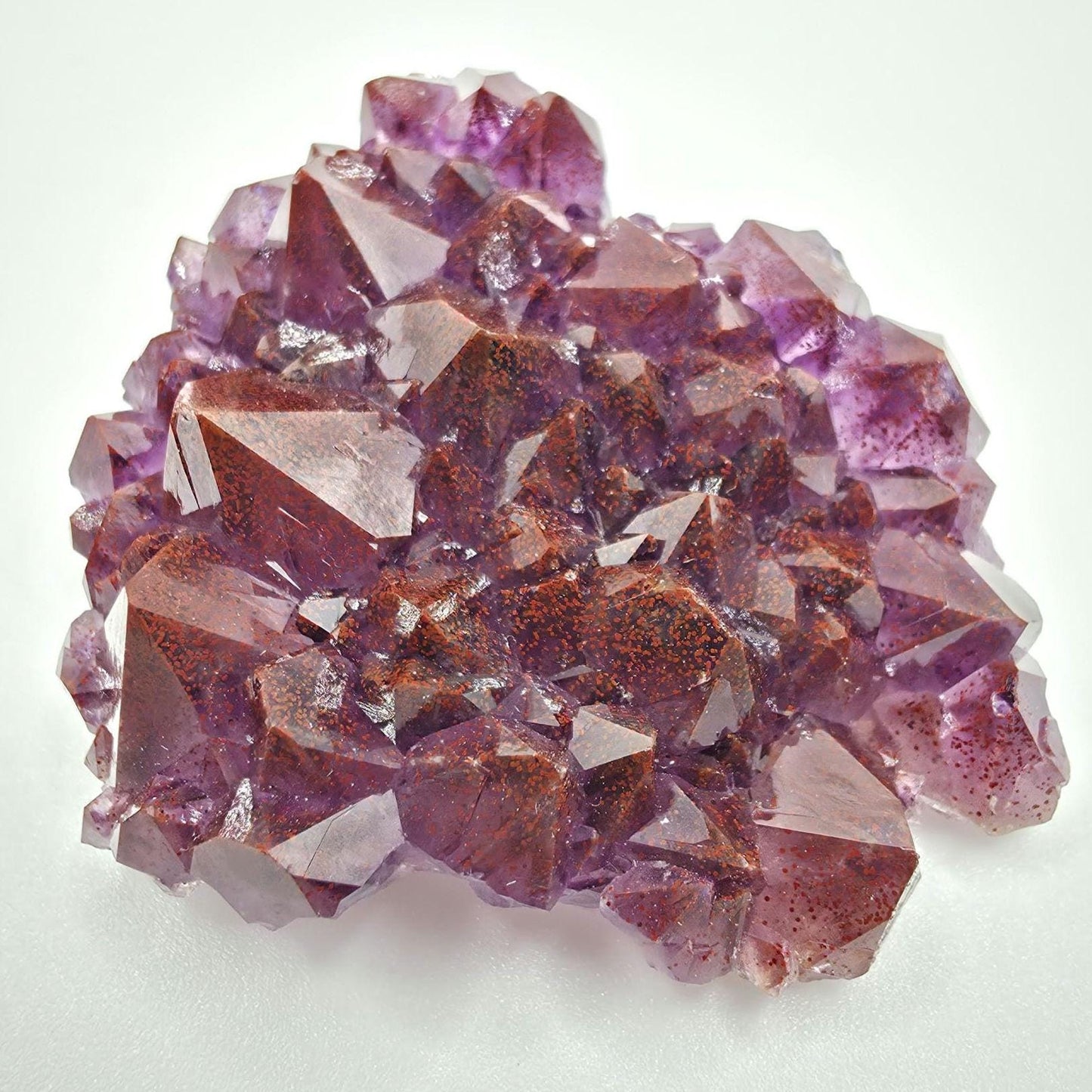 23g Thunder Bay Amethyst - Natural Hematite Coated Amethyst Mineral Specimen - Blue Points Mine, Pearl, Ontario, Canada