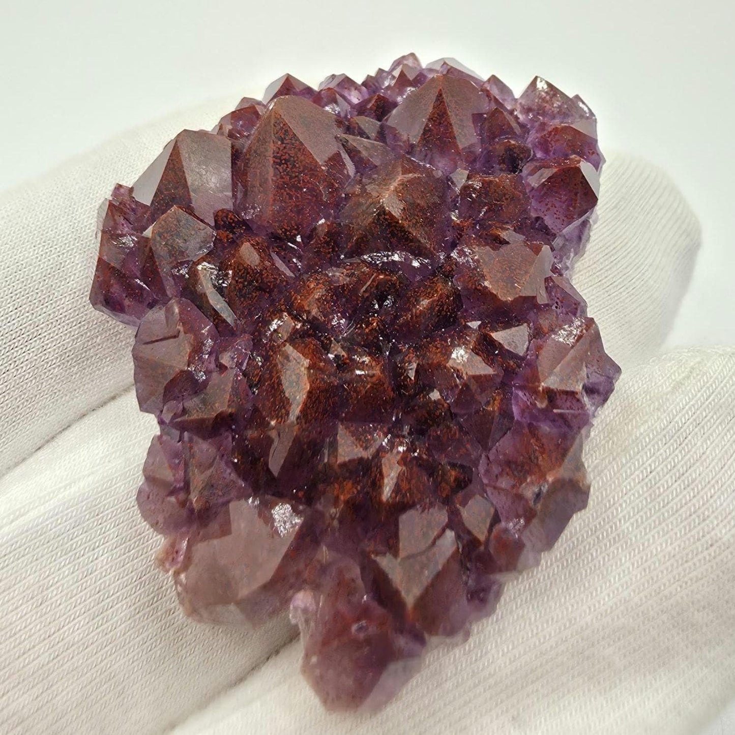 23g Thunder Bay Amethyst - Natural Hematite Coated Amethyst Mineral Specimen - Blue Points Mine, Pearl, Ontario, Canada