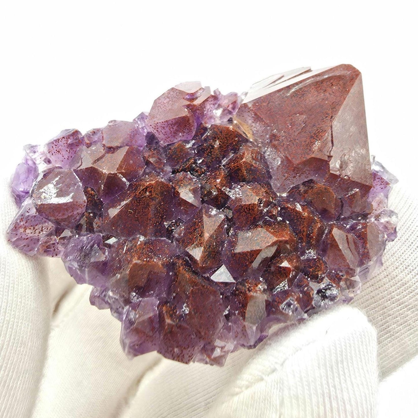 40g Thunder Bay Amethyst - Natural Hematite Coated Amethyst Mineral Specimen - Blue Points Mine, Pearl, Ontario, Canada