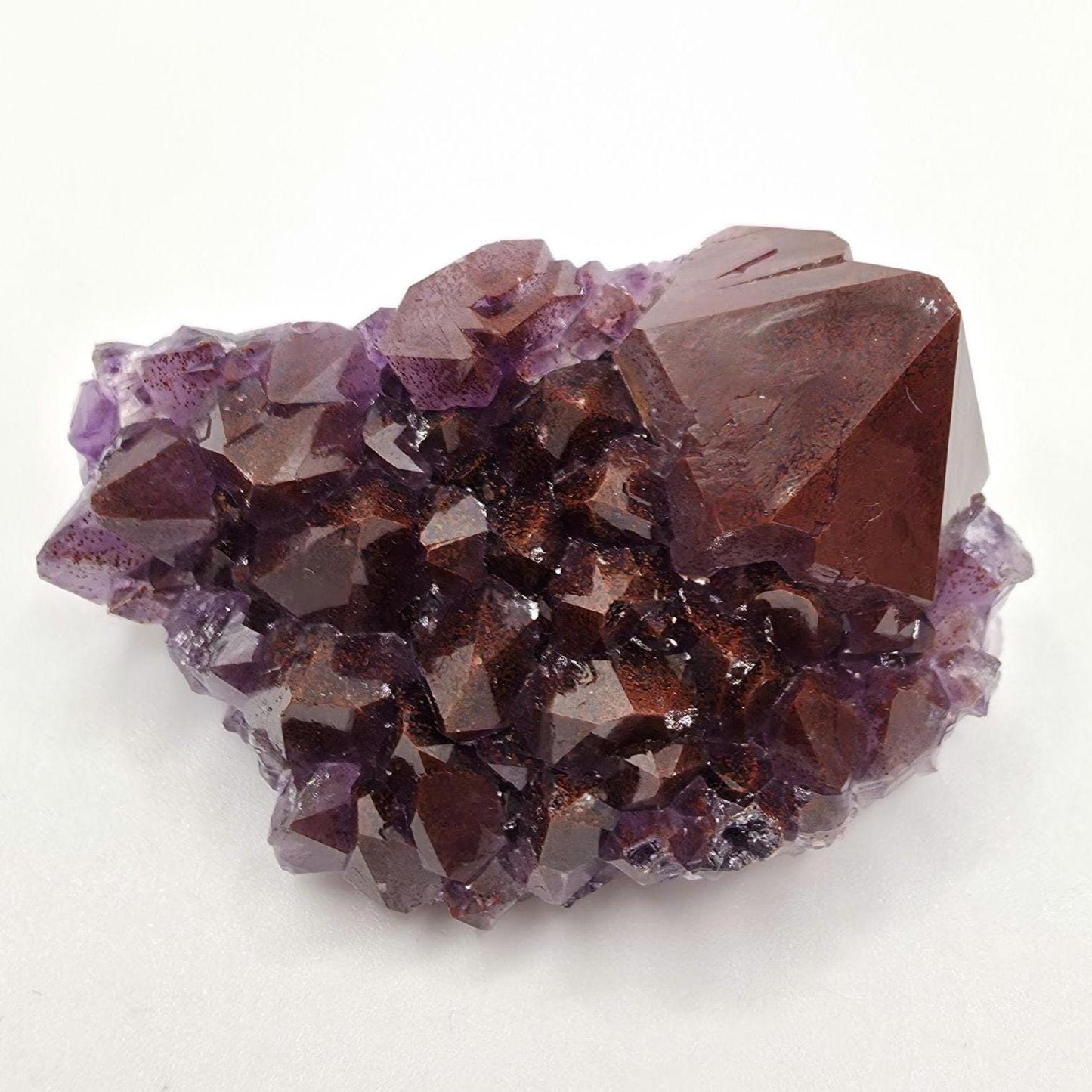 40g Thunder Bay Amethyst - Natural Hematite Coated Amethyst Mineral Specimen - Blue Points Mine, Pearl, Ontario, Canada