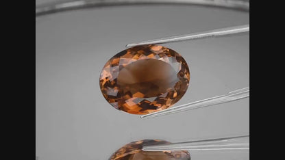 18.53ct VVS Champagne Topaz - Oval Faceted
