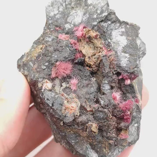 Rare! 369g Fibrous Erythrite in Matrix - Bou Azzer, Morocco