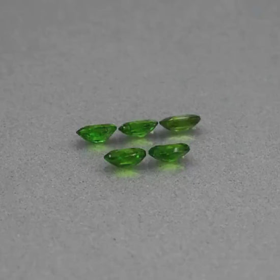 5pc (1.33ct) Lot of Green Diopside - Unheated & Untreated Diopside from Russia