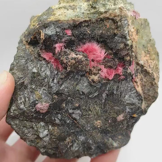 Rare! 1.15kg Fibrous Erythrite in Matrix - Bou Azzer, Morocco