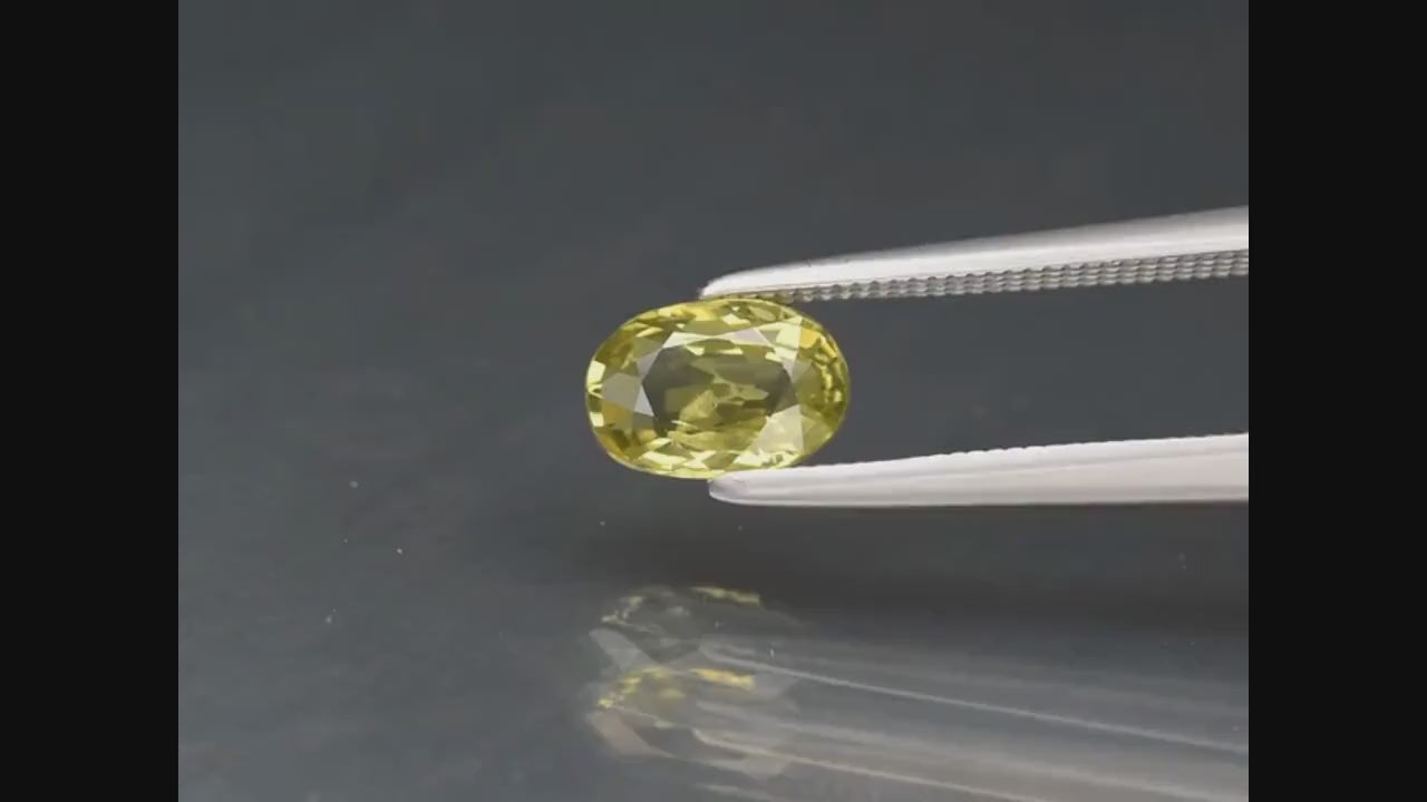 0.98ct VS Heated Yellow Sapphire - Oval Faceted Sapphire from Australia