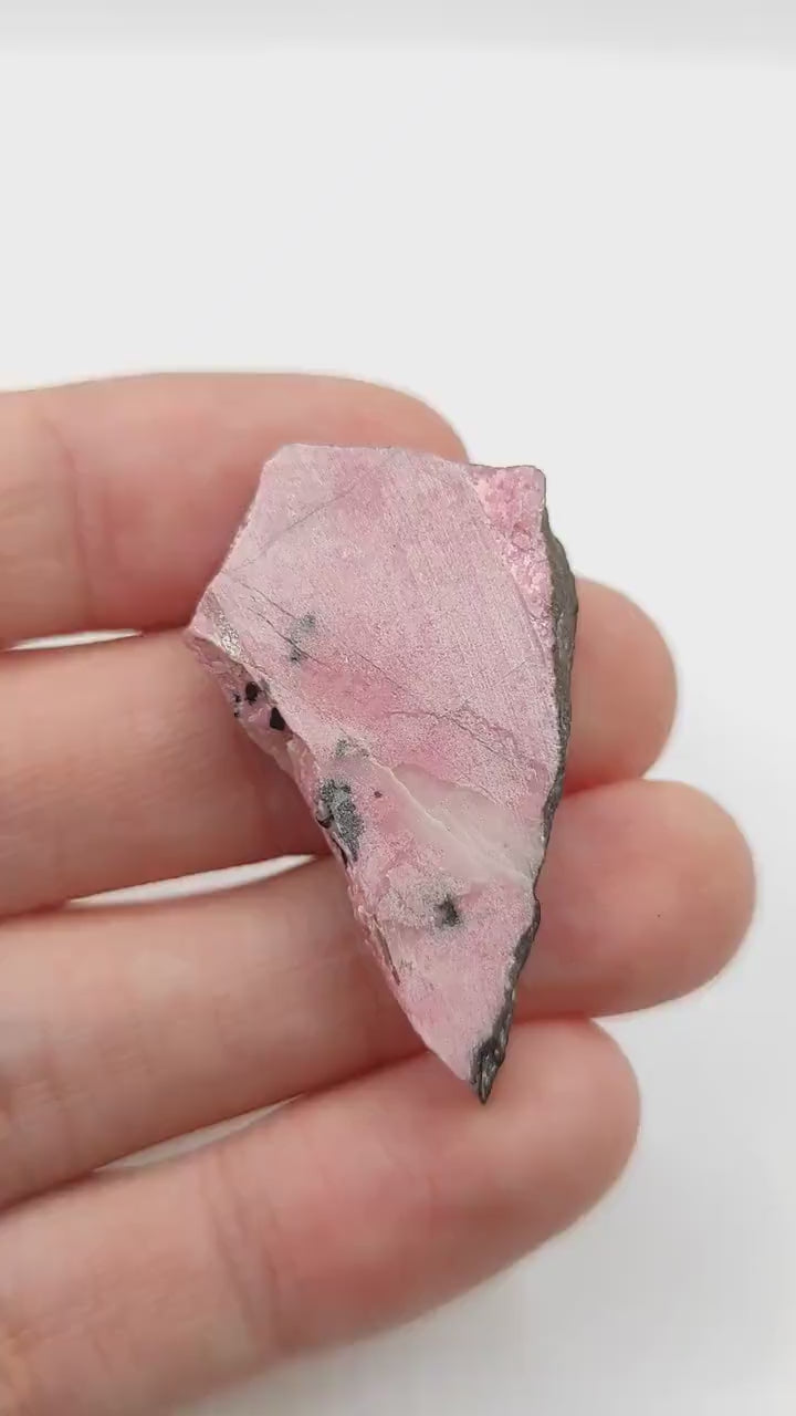 10.3g Rhodonite Slab from Yukon, Canada - Natural Pink Rhodonite Slab