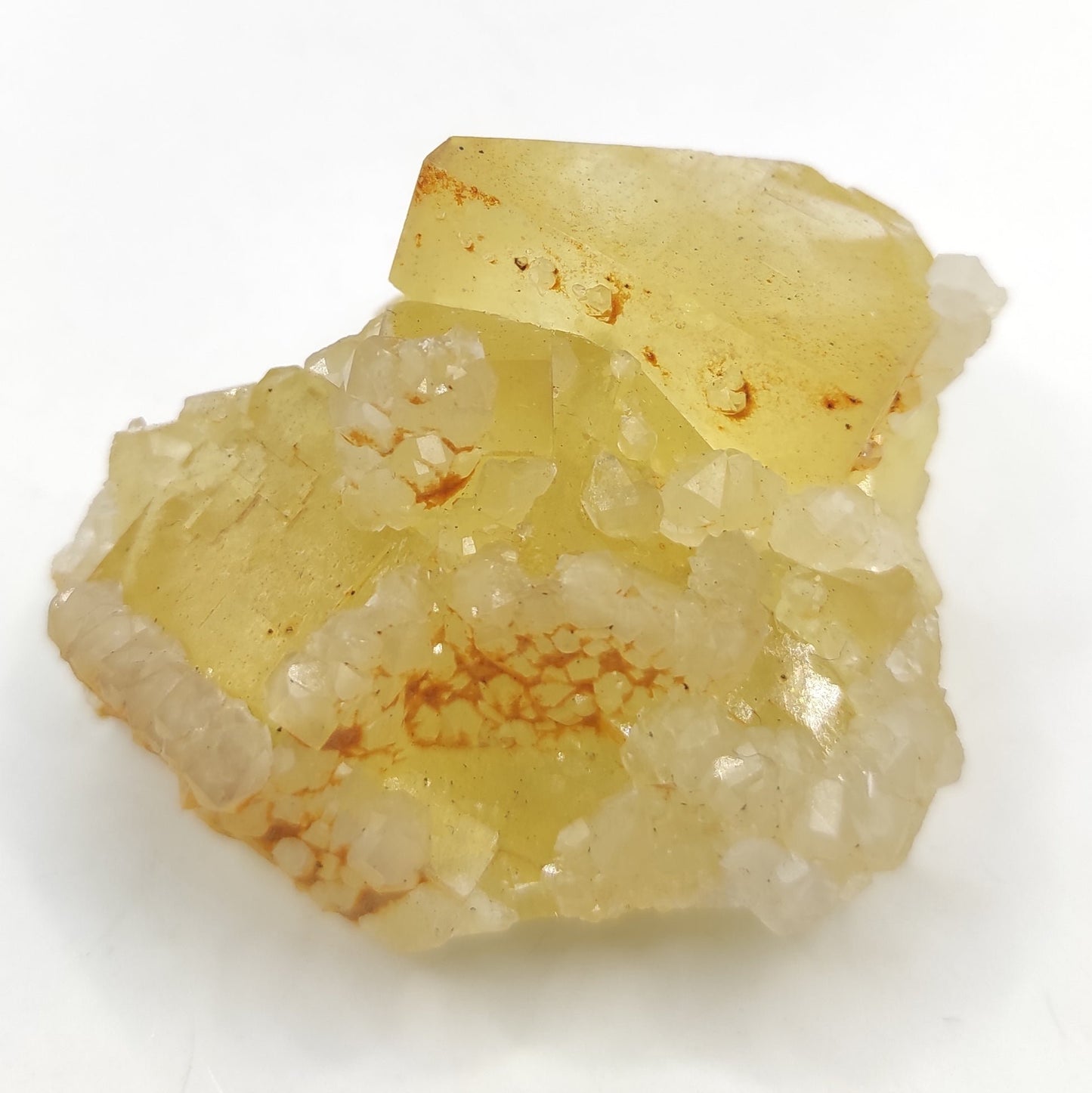 49g Yellow Fluorite in Quartz
