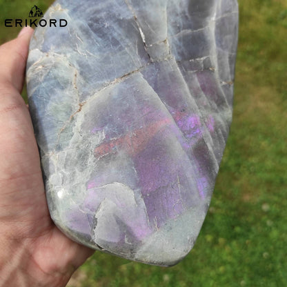 1.72 kg Purple Labradorite Crystal Polished Purple Labradorite Slab Purple Flash Large Labradorite from Madagascar Natural Crystal Specimen