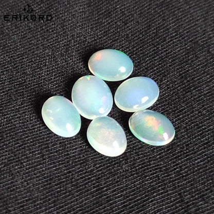 4.30ct Opal Lot Natural Ethiopian Opal White Opal Colorful Flash Opals Flashy Opal Gemstones Loose Opal Cabochon Loose Gemstones Natural
