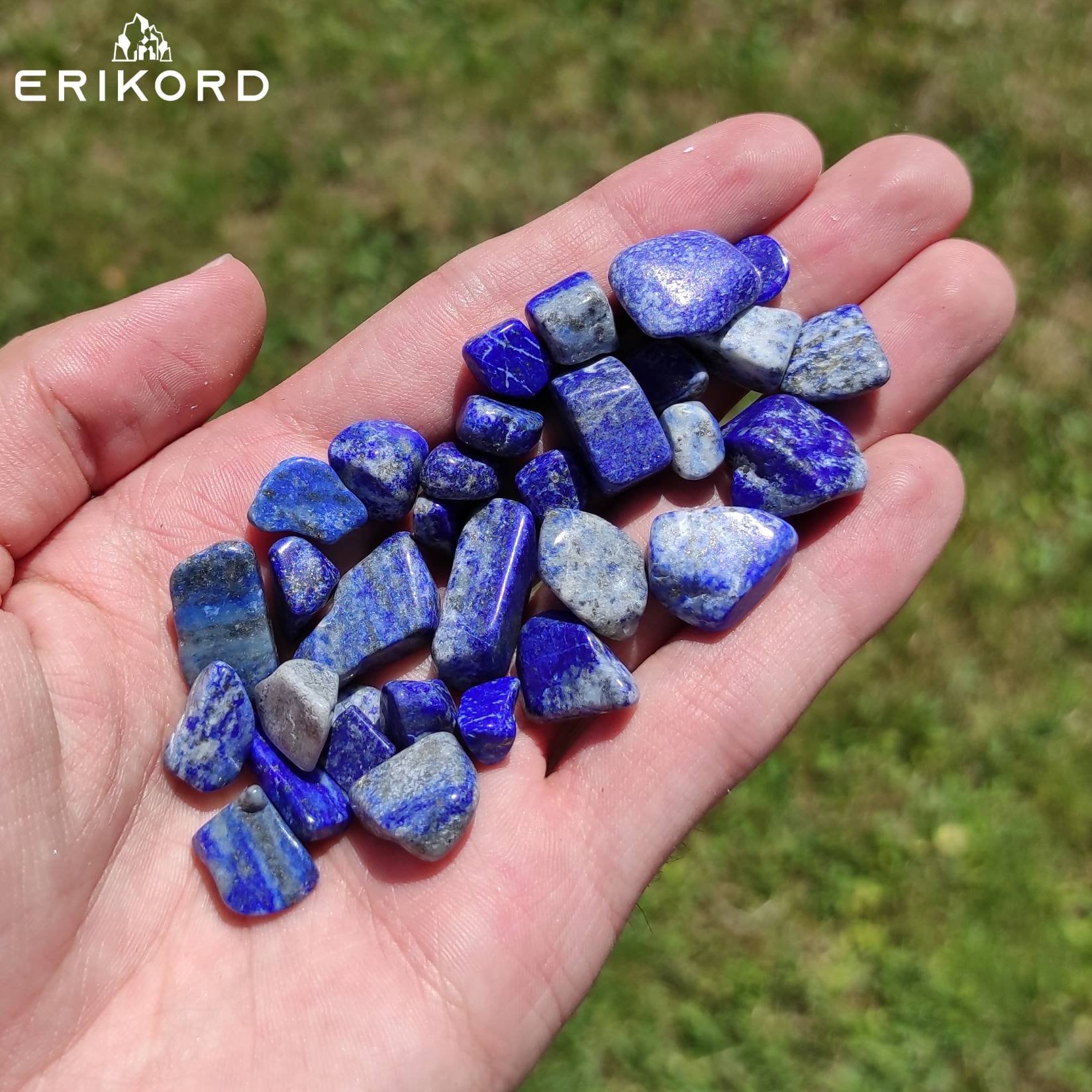 50/100/200g Lapis Lazuli 8-12mm Gravel Polished Blue Lapis Lazuli Tumbled Stones Natural Afghanistan Lapis Lazuli Loose Gemstone Crystal Lot