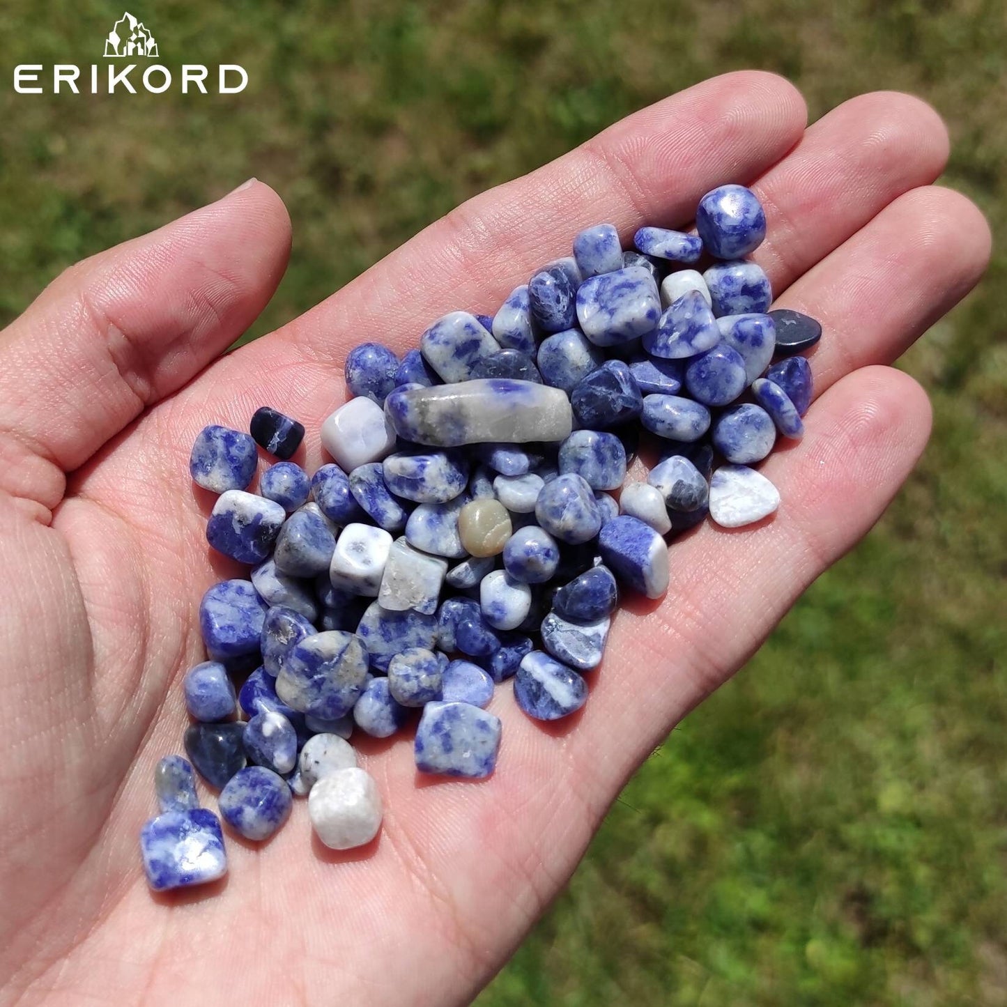 50/100/200g Sodalite Gravel 5-7mm Polished Blue Sodalite Tumbled Stones Natural India Sodalite Loose Gemstones Crystal Gravel Stones Lot