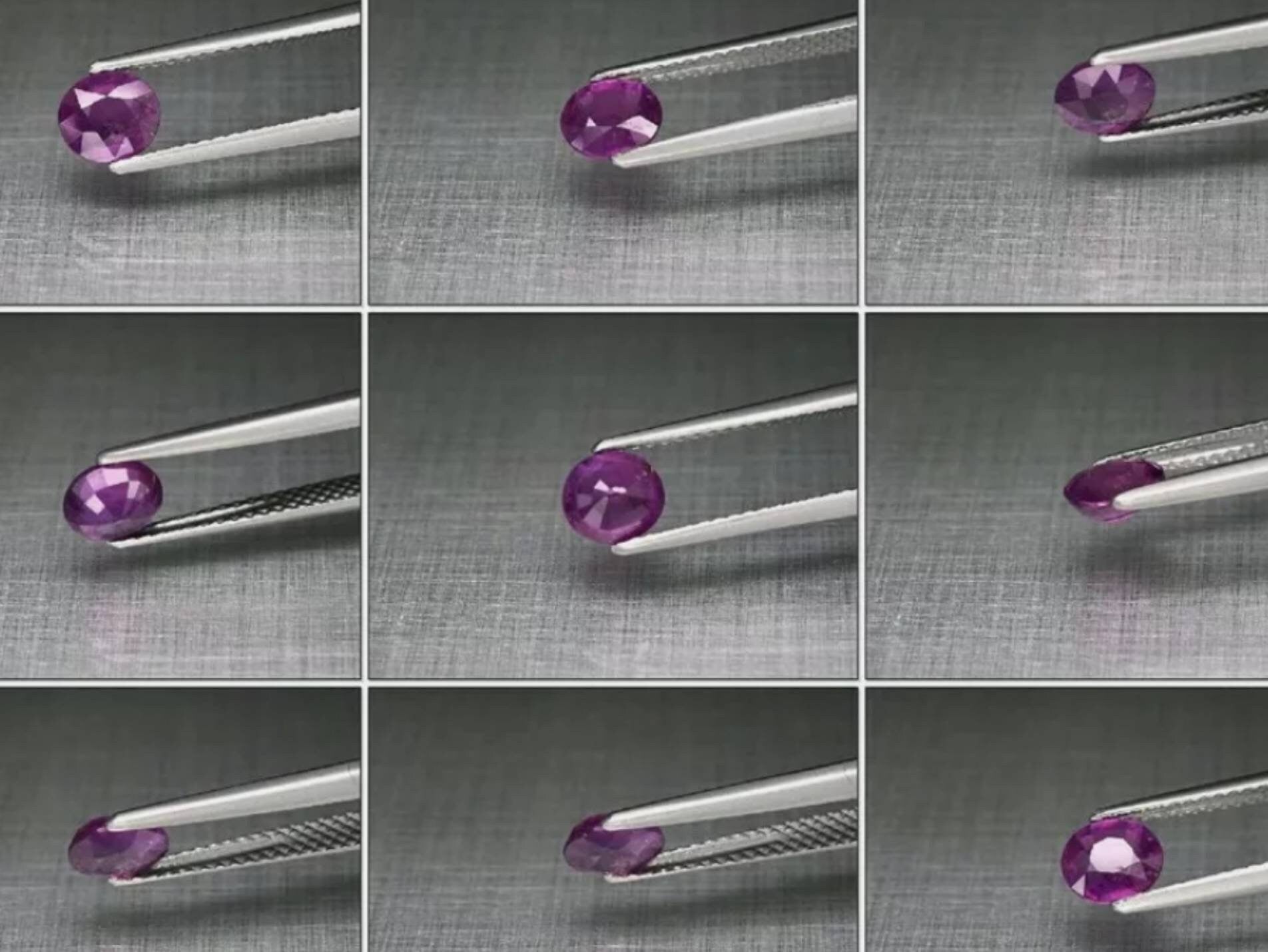 0.78ct UNHEATED Purple Sapphire 5.7x5mm Oval Faceted Sapphire Tanga Tanzania Natural Pink Sapphire Cut Stone Loose Gemstones