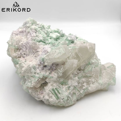 1.64 KG LARGE Green Tourmaline in Smoky Quartz Mineral Specimen Raw Green Tourmaline Crystal Cluster Afghanistan Natural Huge Tourmaline Gem