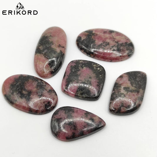 203ct Lot of Rhodonite Cabochons Oval and Mixed Shape Cabochon Lot Pink and Black Rhodonite Gemstone Cabochons Natural Rhodonite Russia