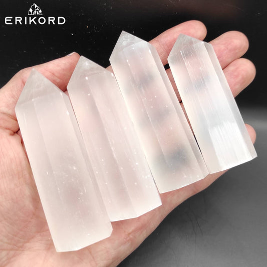 50/100/200g Small Clear Quartz Points (Polished) – Erikord Gems