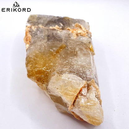 242g Caramel Calcite Crystal from Mexico Natural Dark Yellow Calcite Chunk Raw Calcite Crystal Raw Crystal Specimens Calcite Gem Cluster