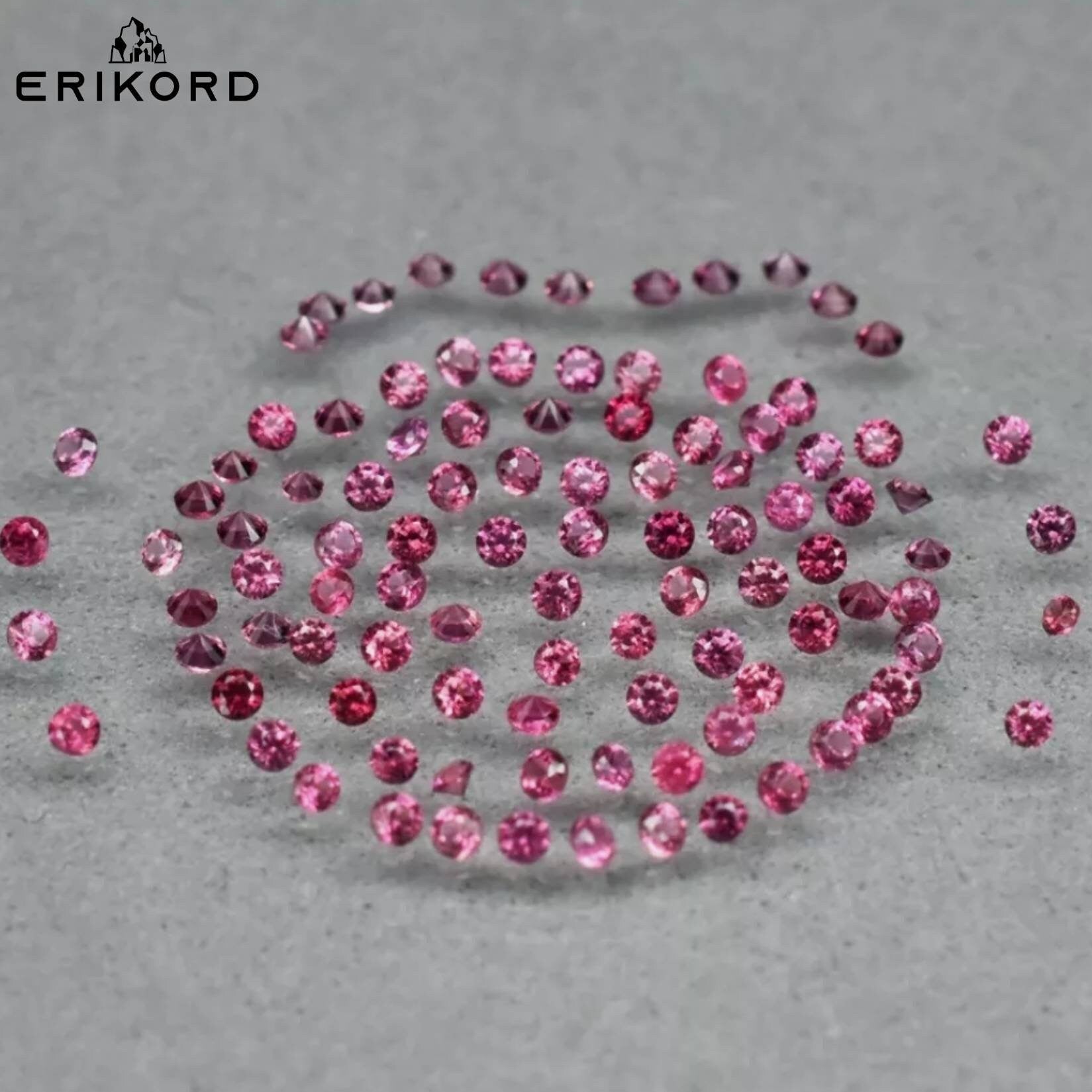 Extra TINY! 1mm 103pc Lot of Pink Sapphire Beryllium Heat Treated Pinkish Purple Sapphire Lot Natural Sapphires Round Faceted Sapphire Lot