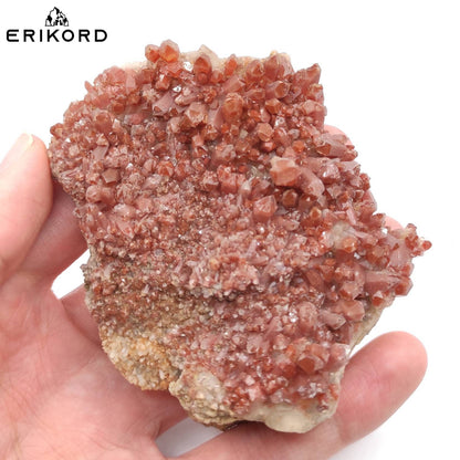 166g Orange River Quartz Crystal Natural Untreated Red Quartz from Orange River South Africa Quartz Raw Hematite Quartz Crystal Clusters Gem