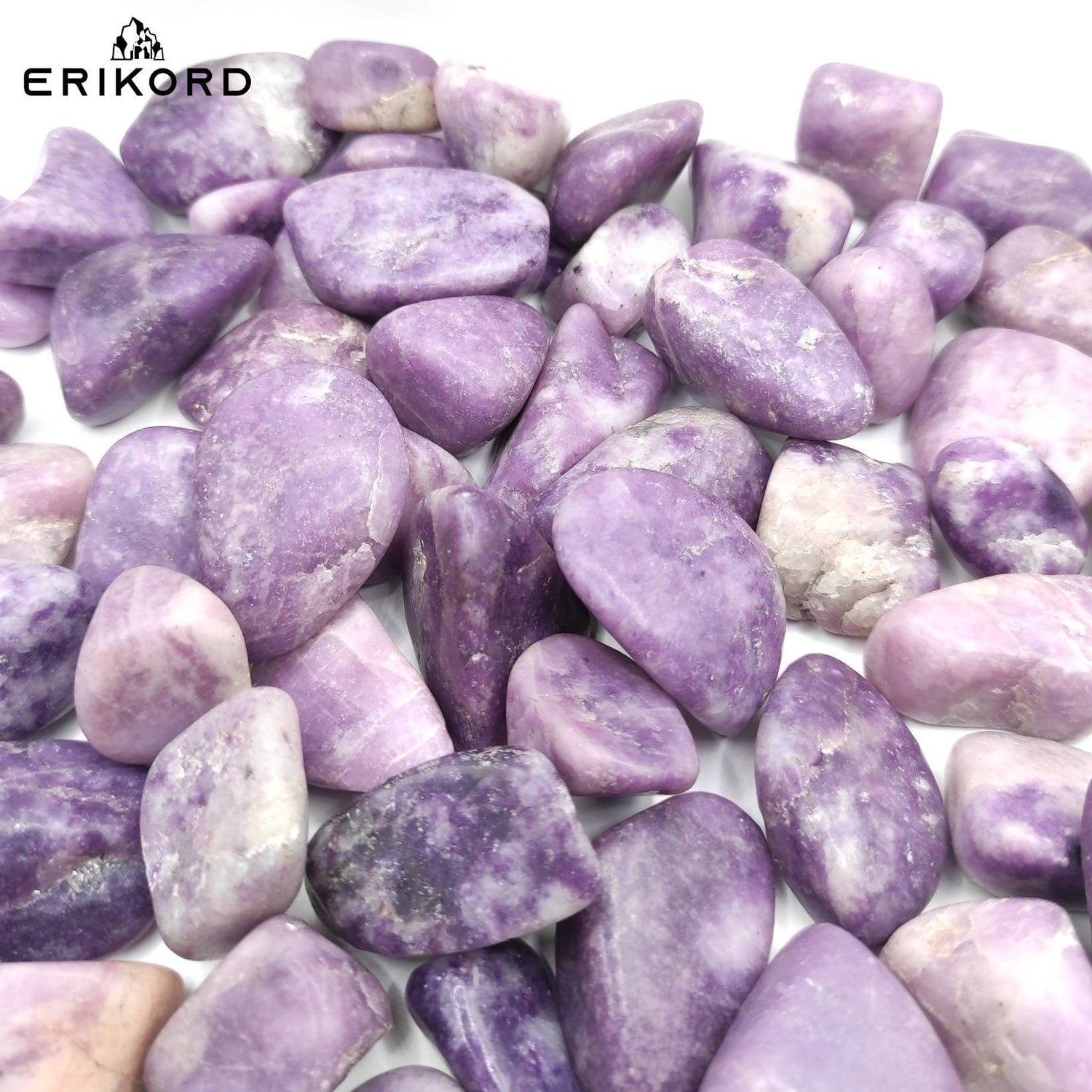 50/100/200g Lepidolite Tumbles 2-4cm Polished Purple Lepidolite Stones Brazil Lepidolite Natural Purple Crystals Tumbled Healing Crystals