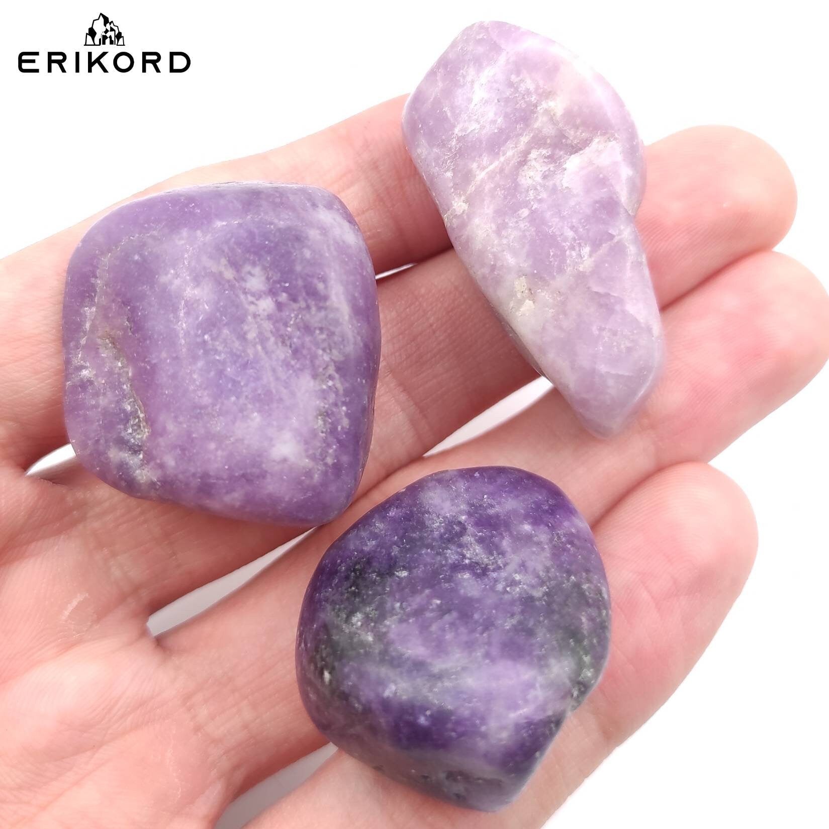 50/100/200g Lepidolite Tumbles 2-4cm Polished Purple Lepidolite Stones Brazil Lepidolite Natural Purple Crystals Tumbled Healing Crystals
