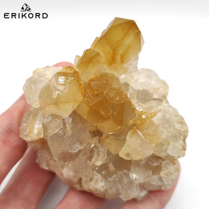 216g Limonite Quartz Crystal Cluster Natural Yellow Limonite Quartz Specimen Quartz Cluster Raw Crystals Yellow Quartz Zambia Minerals