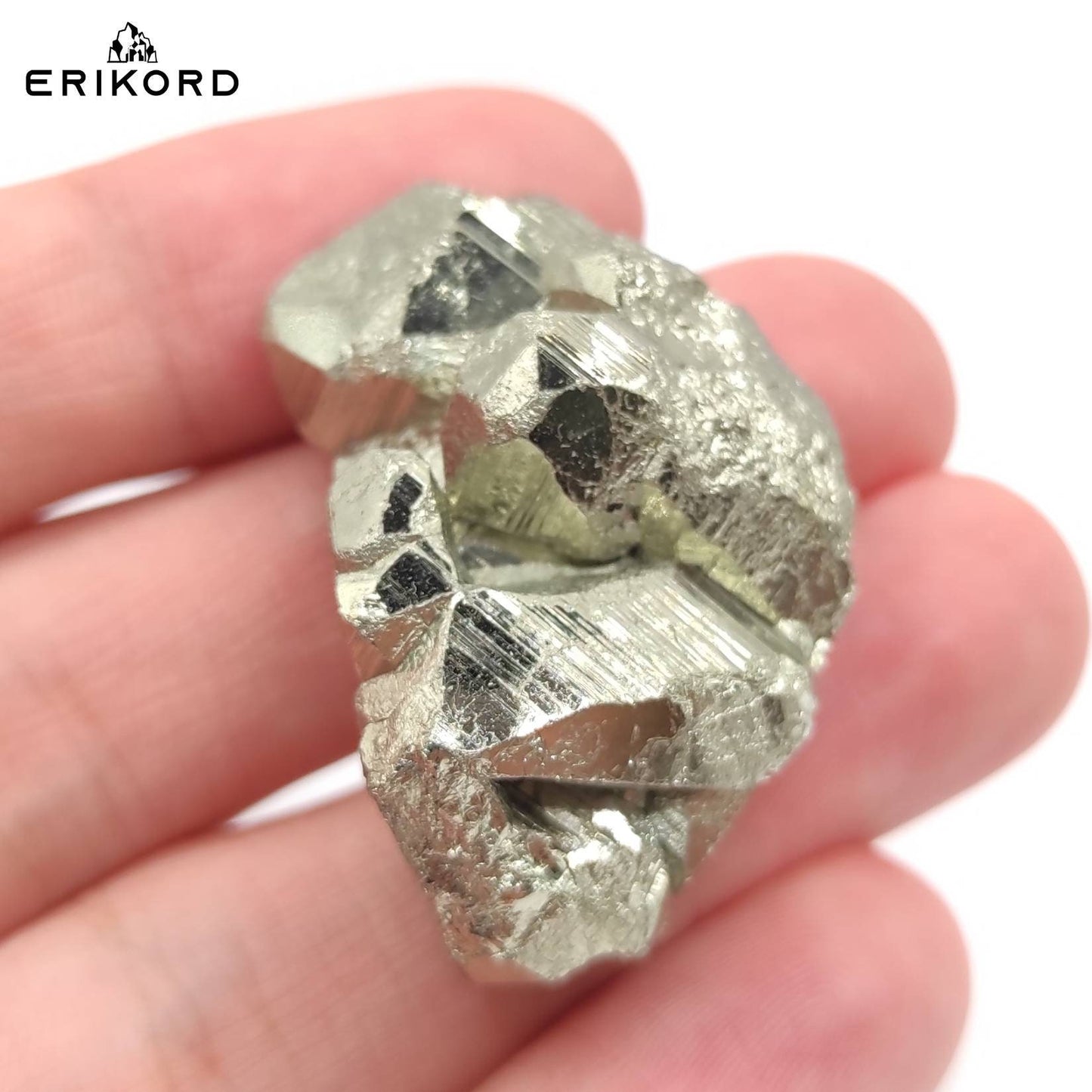 30g Mini Raw Pyrite Crystal Cluster from Huanzala Mine Peru Natural Pyrite Mineral Specimen Sparkling Rough Brilliant Golden Iron Pyrite Gem