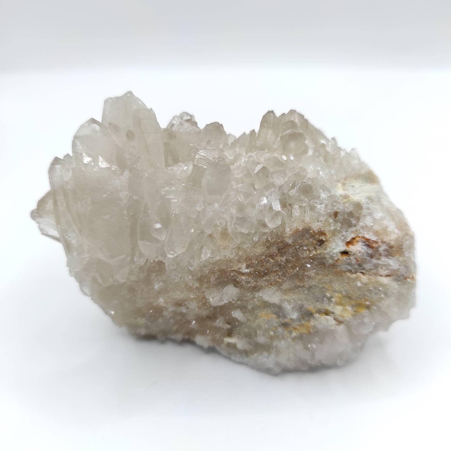 161g Natural & Unheated Smoky Quartz Crystal Cluster Raw Smoky Quartz Point Cluster Rough Quartz Crystals Thin Points Quartz from Pakistan