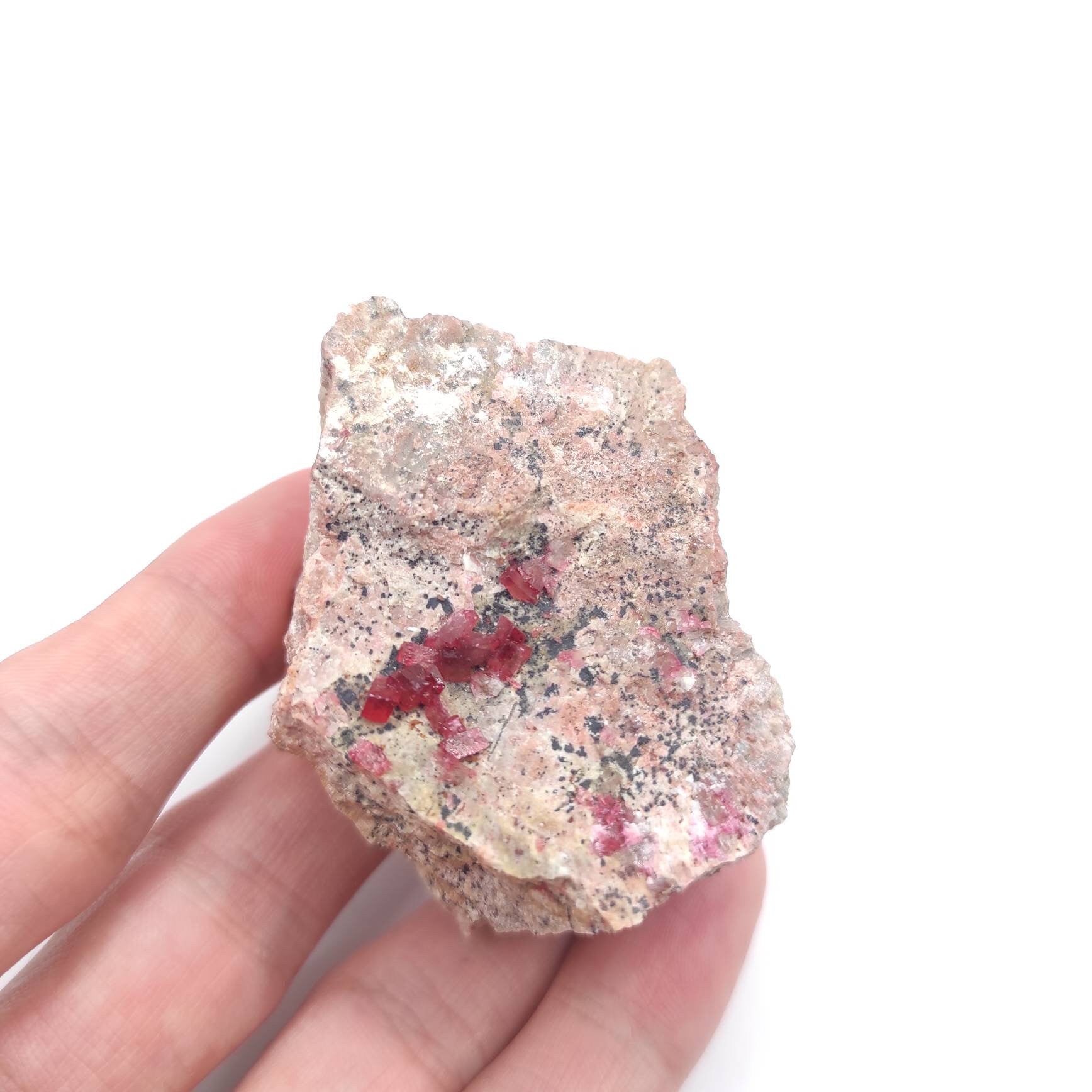 93g Roselite in Matrix from Bou Azzer, Morocco - Rare Pink Roselite Mineral - Rare Mineral Specimen - Natural Crystals - Rough Gemstones