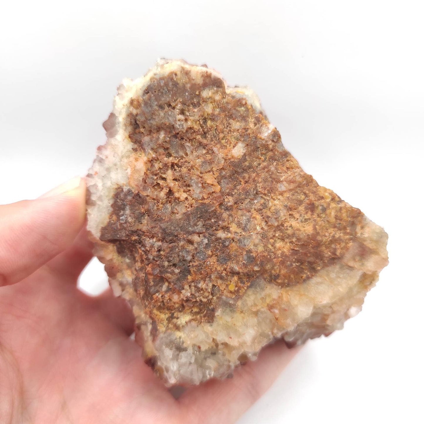 287g Hematite Quartz from Tinjdad, Morocco - Natural Red Hematite Quartz Crystal - Hematite Crystals - Raw Quartz Cluster - Rough Minerals