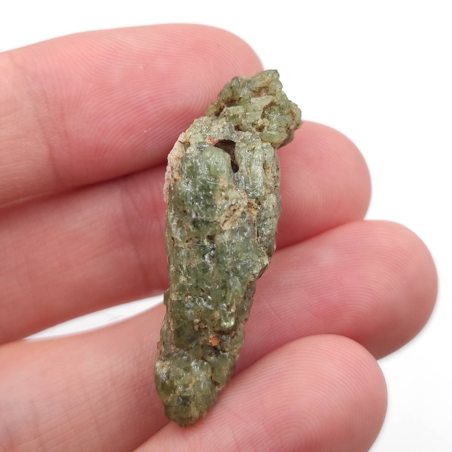 32ct Mini Diopside Crystal Specimen from Haliburton County, Canada - Natural Green Diopside Mineral - Rough Diopside Crystal - Canadian Gems