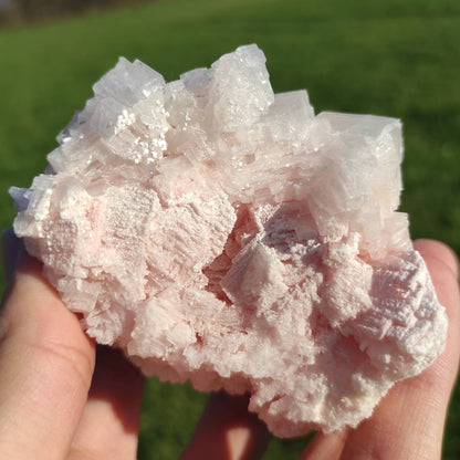 198g Pink Halite Salt Crystal from Searles Lake, Trona California - Natural Pink Salt Crystal Specimen - Rare Halite Salt Minerals - Unique