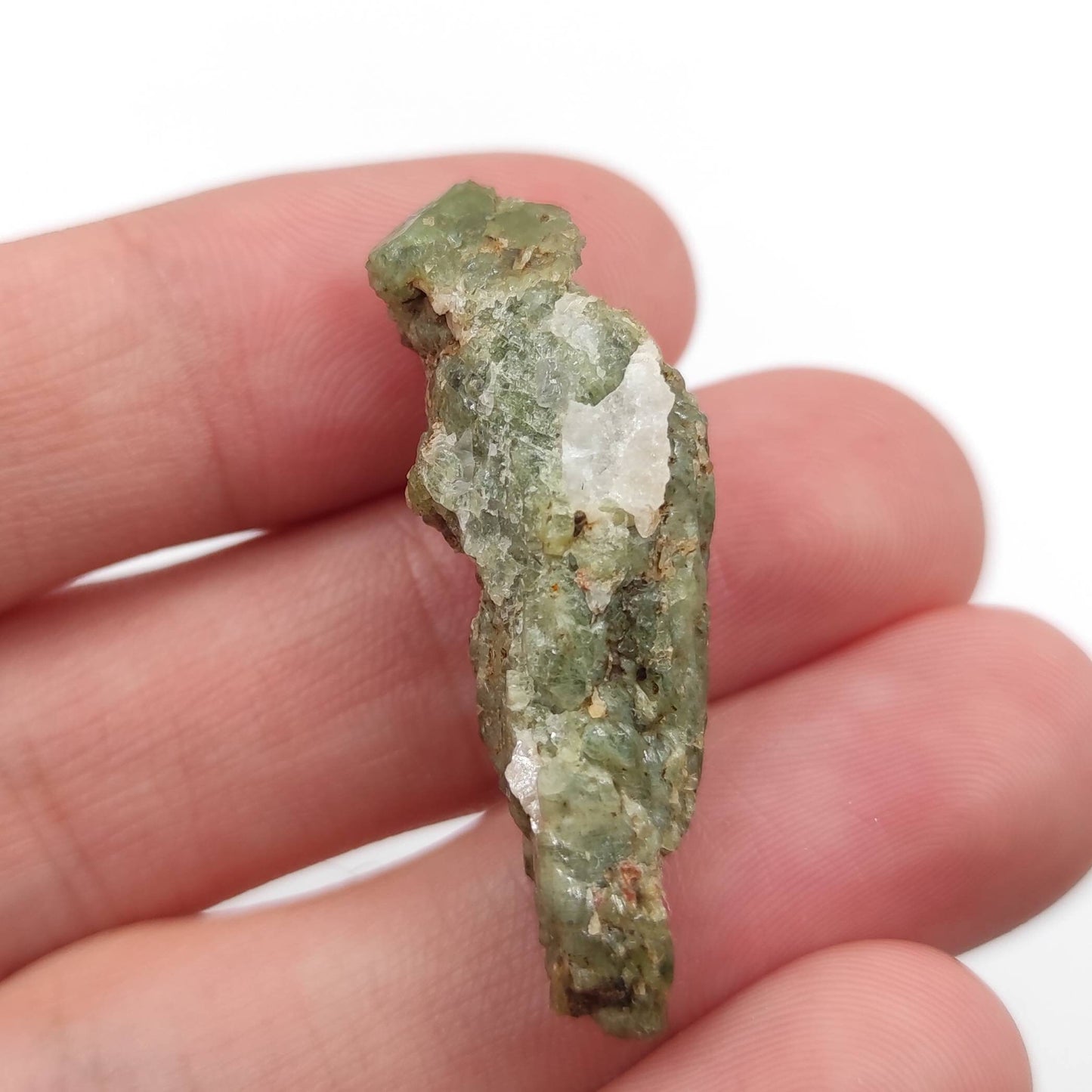 32ct Mini Diopside Crystal Specimen from Haliburton County, Canada - Natural Green Diopside Mineral - Rough Diopside Crystal - Canadian Gems
