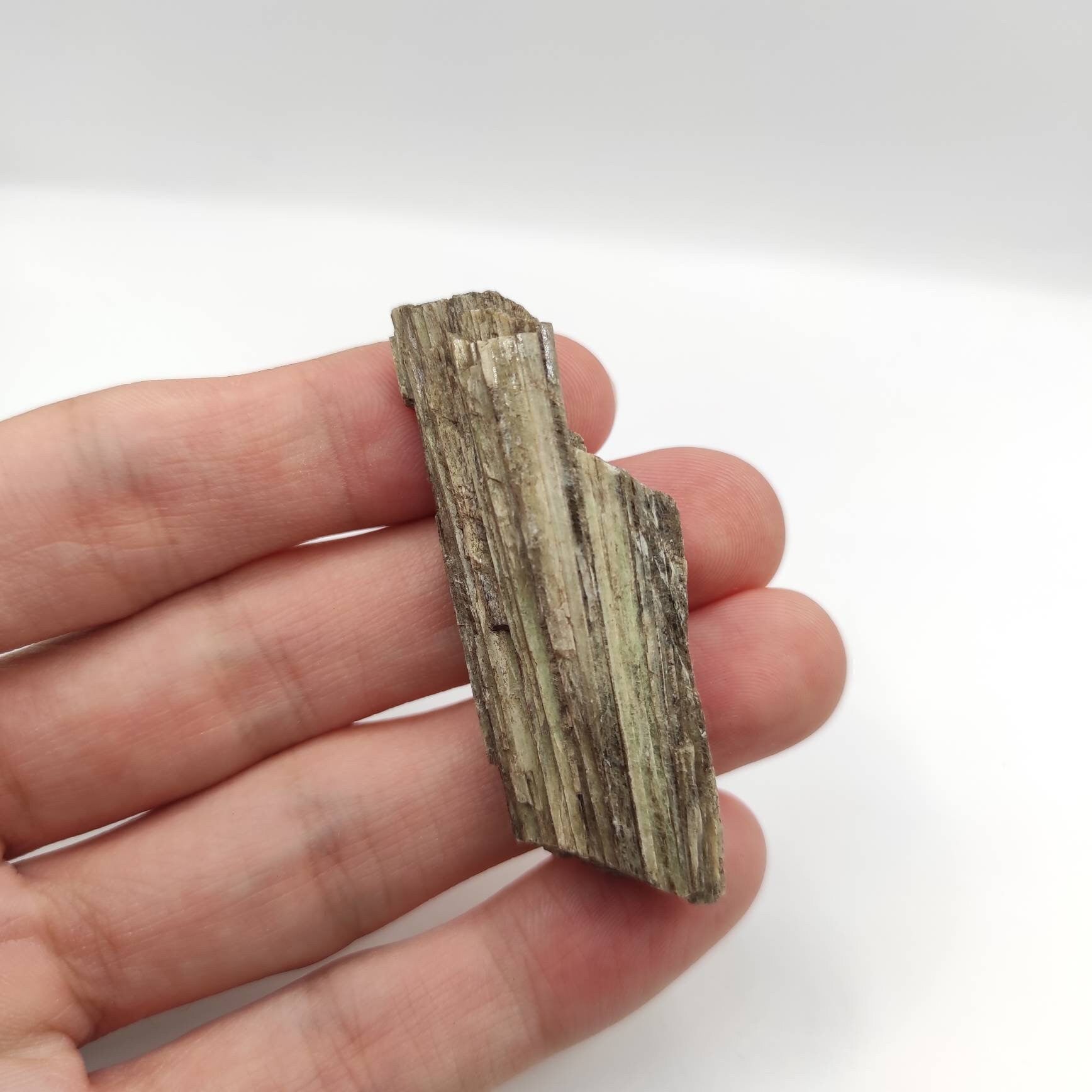 18g Diopside Mineral Specimen from Orford Nickel Mine - St-Denis-de-Brompton, Quebec, Canada - Natural Diopside Crystals - "Wood Crystal"