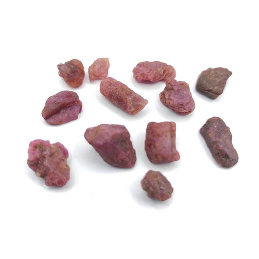 64ct Untreated Ruby Lot - Unheated Ruby Gemstones - Raw Red Ruby from Mozambique - Rough Rubies Gems - Loose Ruby Gemstones - Rough Gems