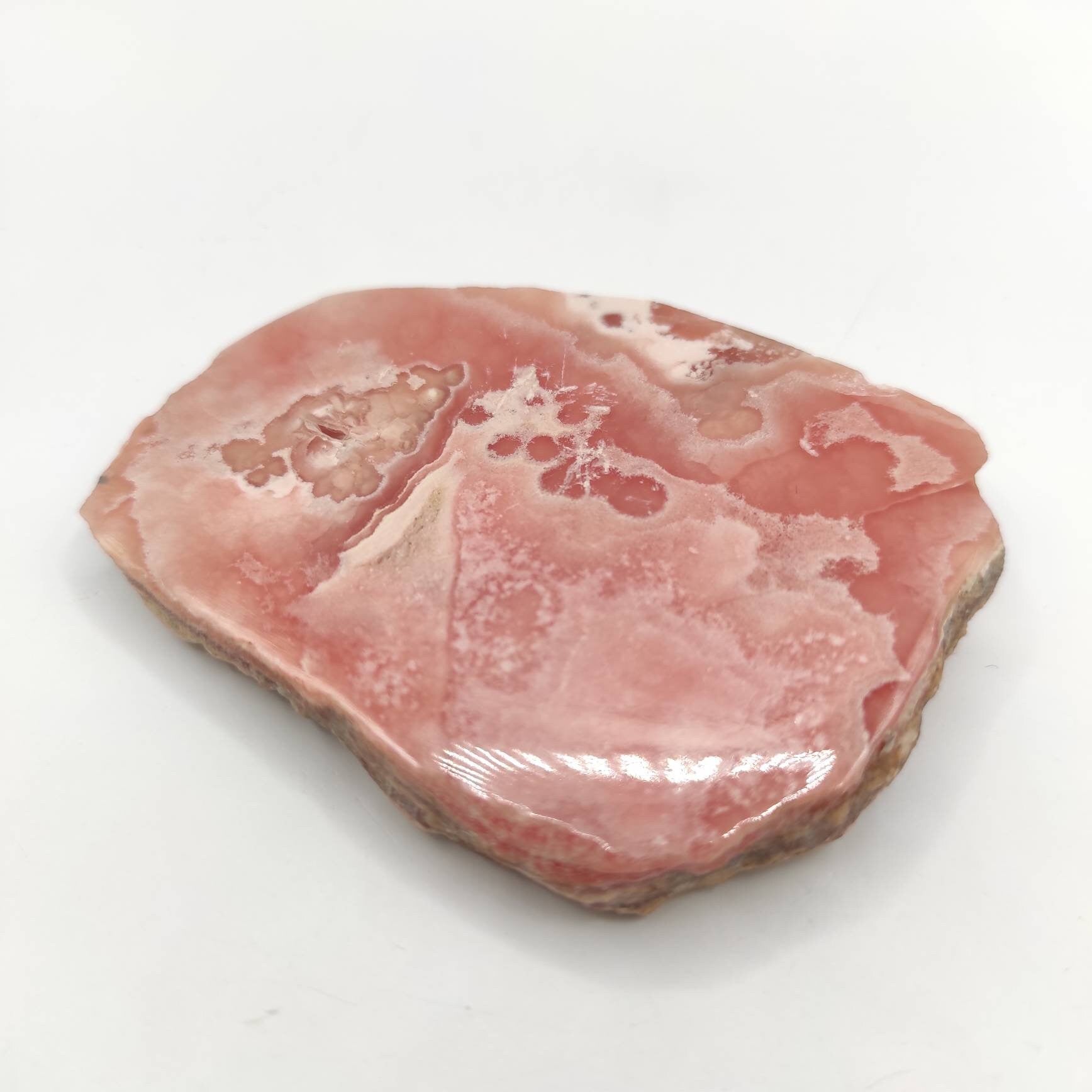 76g Rhodochrosite Slab from Argentina - Natural Pink Red Rhodochrosite - Andalgala, Catamarca, Argentina - Polished Rhodochrosite Crystal