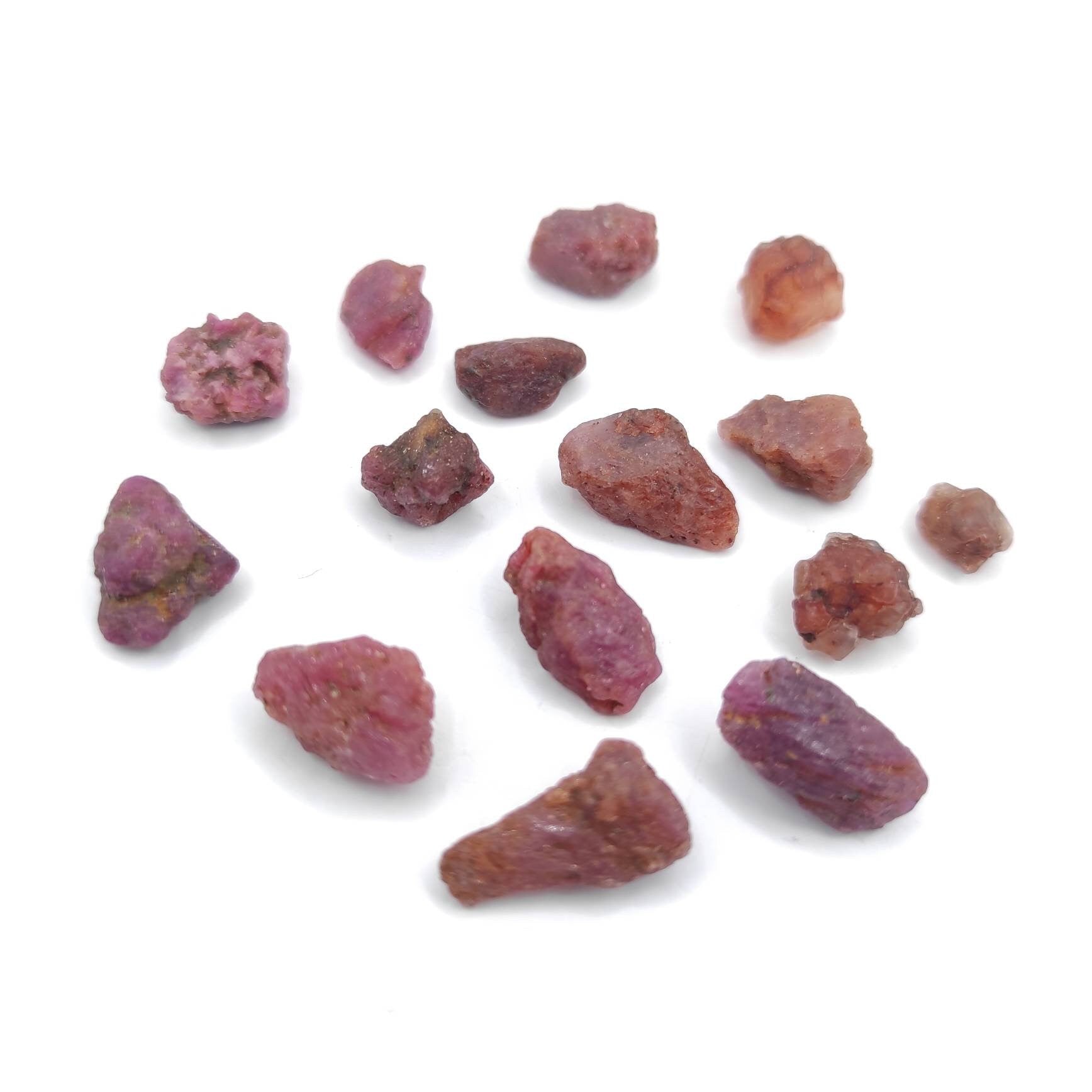 65ct Untreated Ruby Lot - Unheated Ruby Gemstones - Raw Red Ruby from Mozambique - Rough Rubies Gems - Loose Ruby Gemstones - Rough Gems