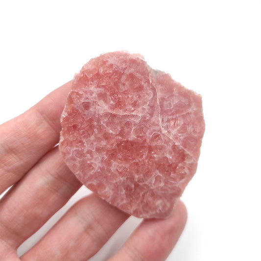 23g Rhodochrosite Slab from Argentina - Natural Pink Red Rhodochrosite - Andalgala, Catamarca, Argentina - Polished Rhodochrosite Crystal